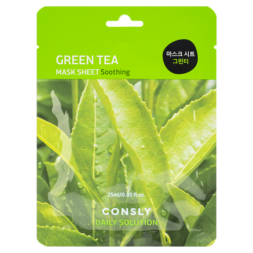 Consly Daily Solution Green Tea Mask Sheet, 25ml оптом