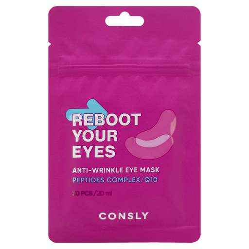 Consly Eyes Reboot Peptides & Q10 Anti-Wrinkle Eye Mask, 30pcs оптом