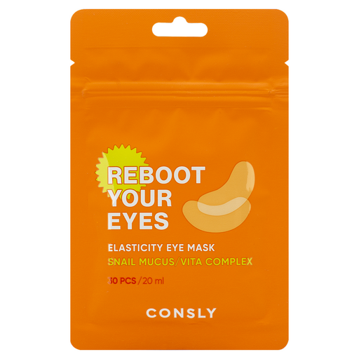 Consly Eyes Reboot Snail Mucus & Vita Complex Elasticity Eye Mask, 30pcs оптом